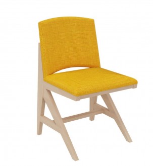 Chaise rembourrée appui sur table Soline